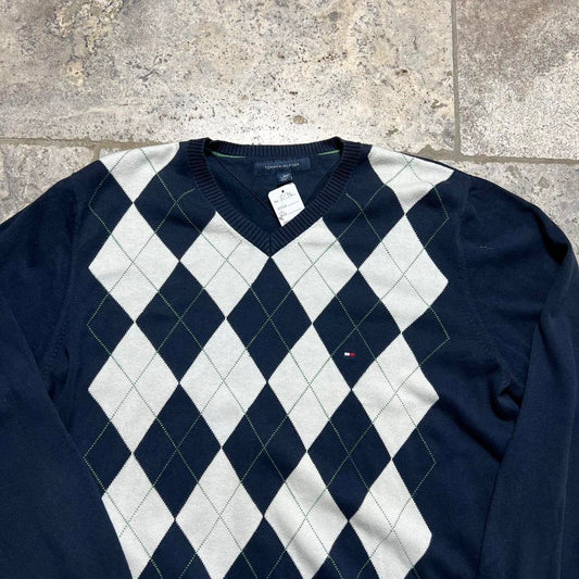 Tommy Hilfiger argyle knit XL