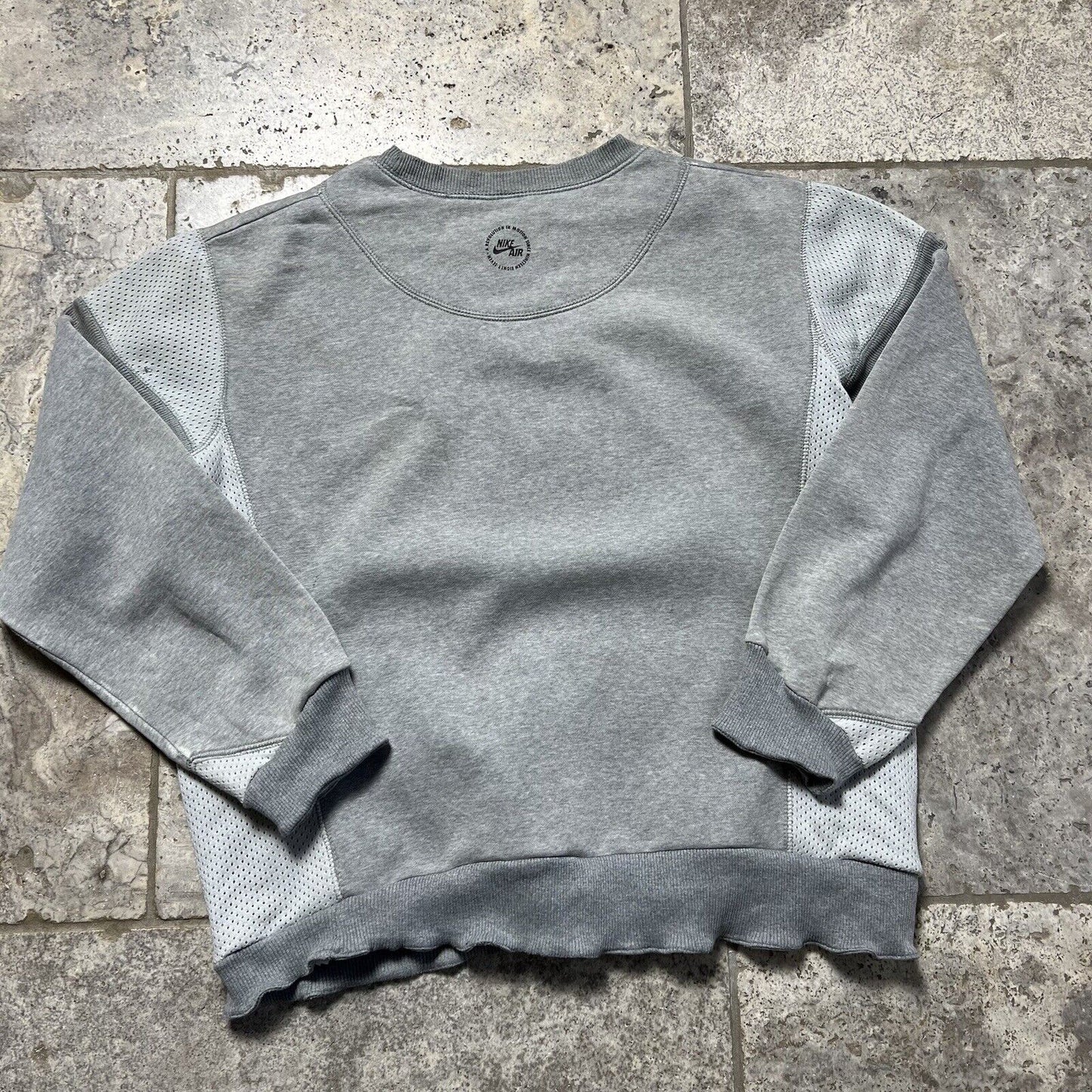 Nike Grey Sweatshirt, Retro, Grey, Mens , Large