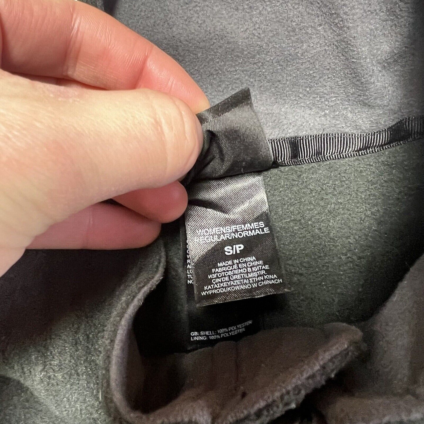 North Face Women's Fleece Zip Up Black Size Small