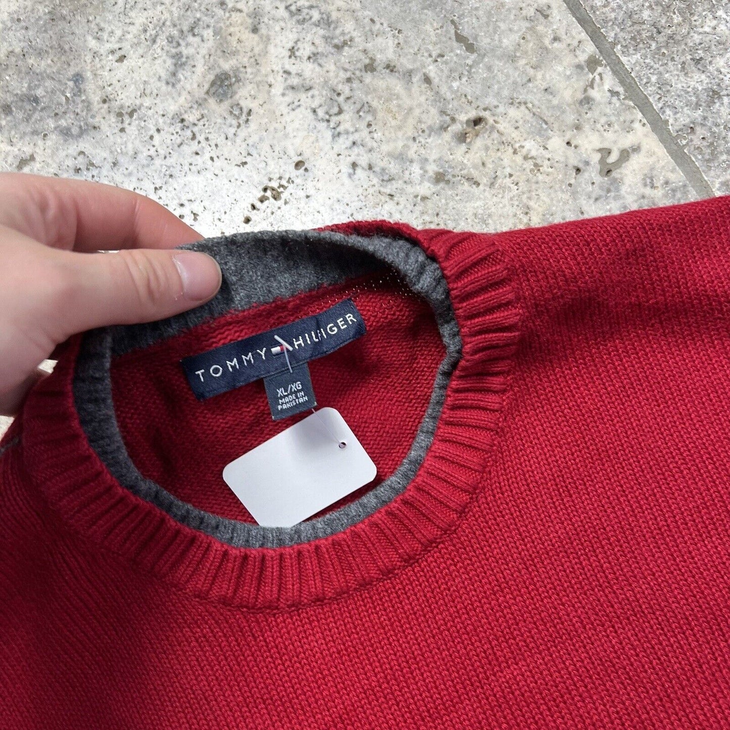 Tommy Hilfiger Knit Jumper, Red, XL