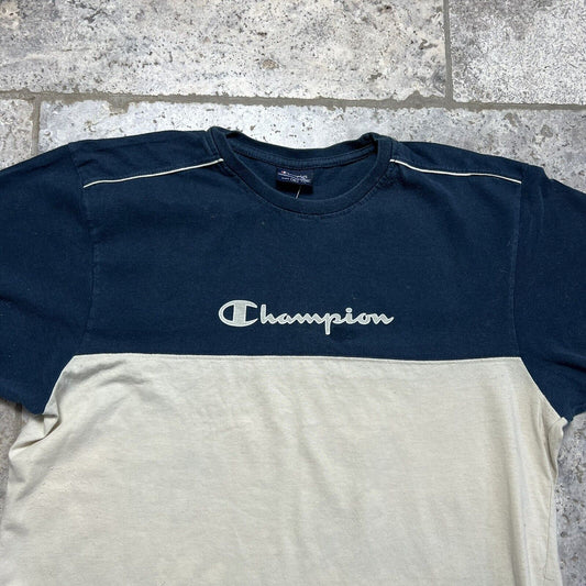 Champion Spellout T Shirt , Embroidered, Mens, XL