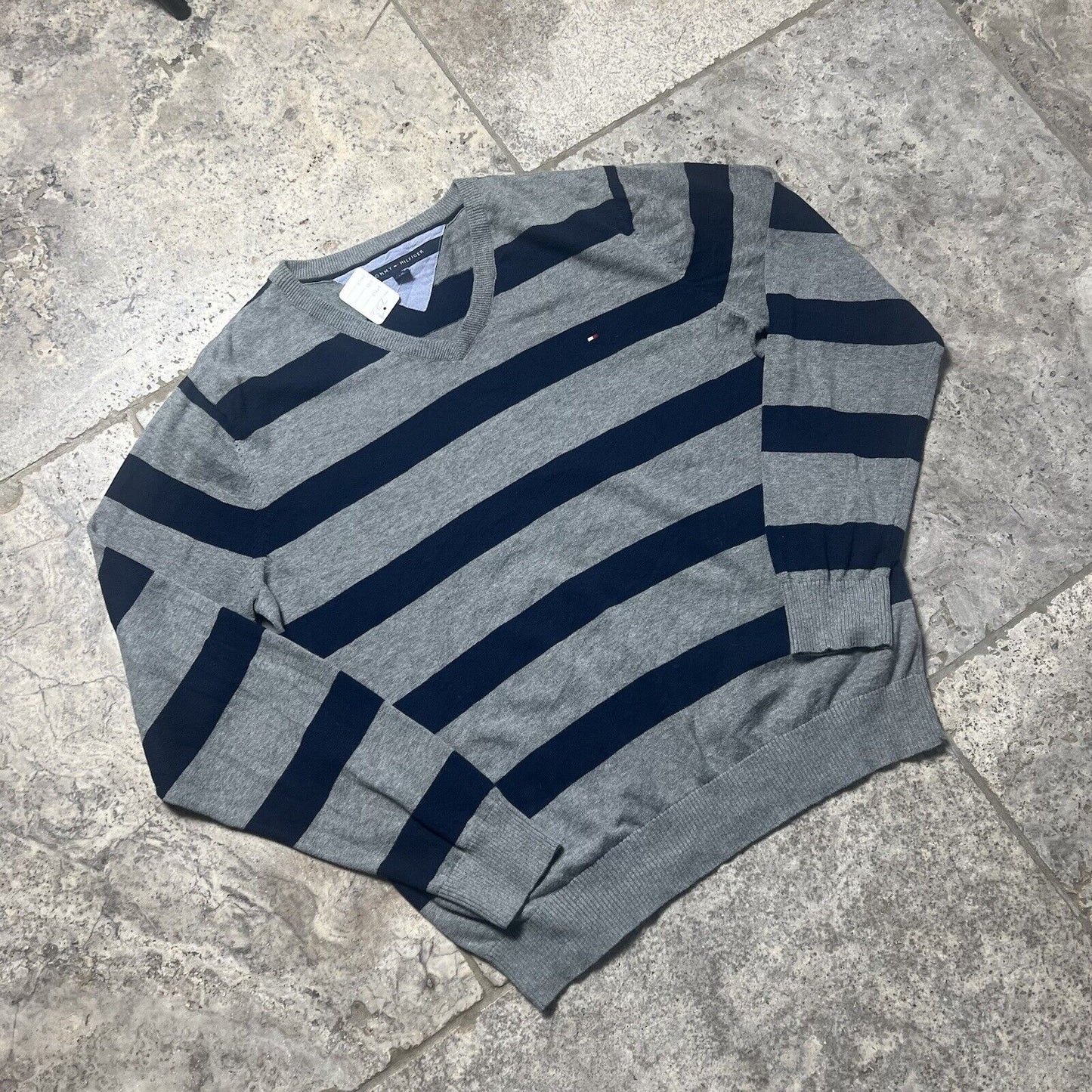 Tommy Hilfiger Knit Striped Jumper, Large