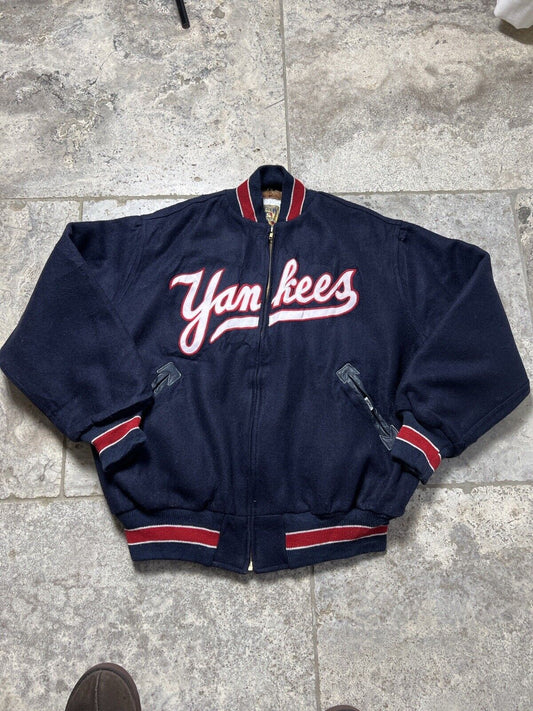 Yankees Retro Varsity Jacket , Embroidered, Mens , XL