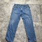 Carhartt Jeans Relaxed Fit Carpenter Denim Workwear Trousers, Blue, Mens 38”
