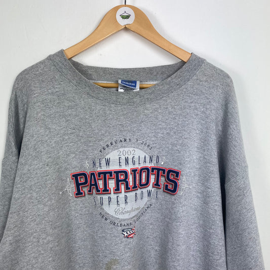 New England patriots 2002 sweater large