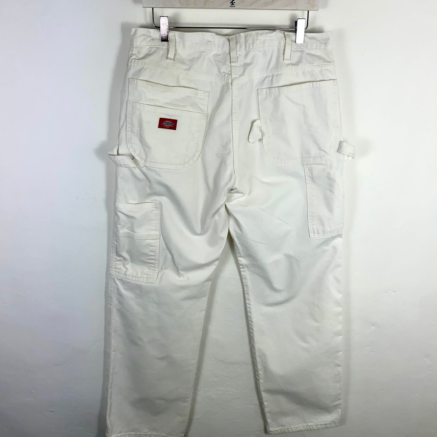 Dickies white carpenter trousers 35x32