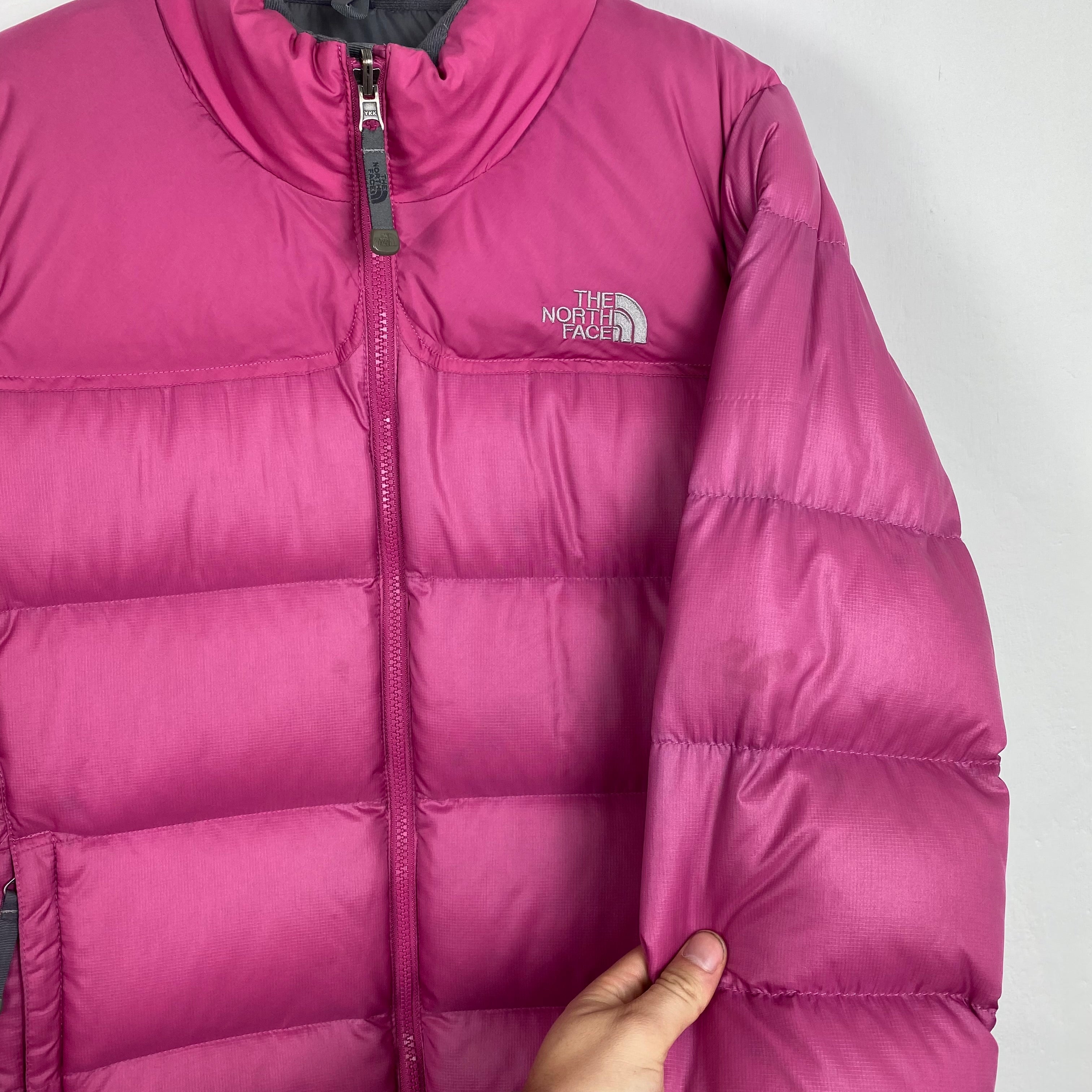 North face nuptse hot sale womens pink