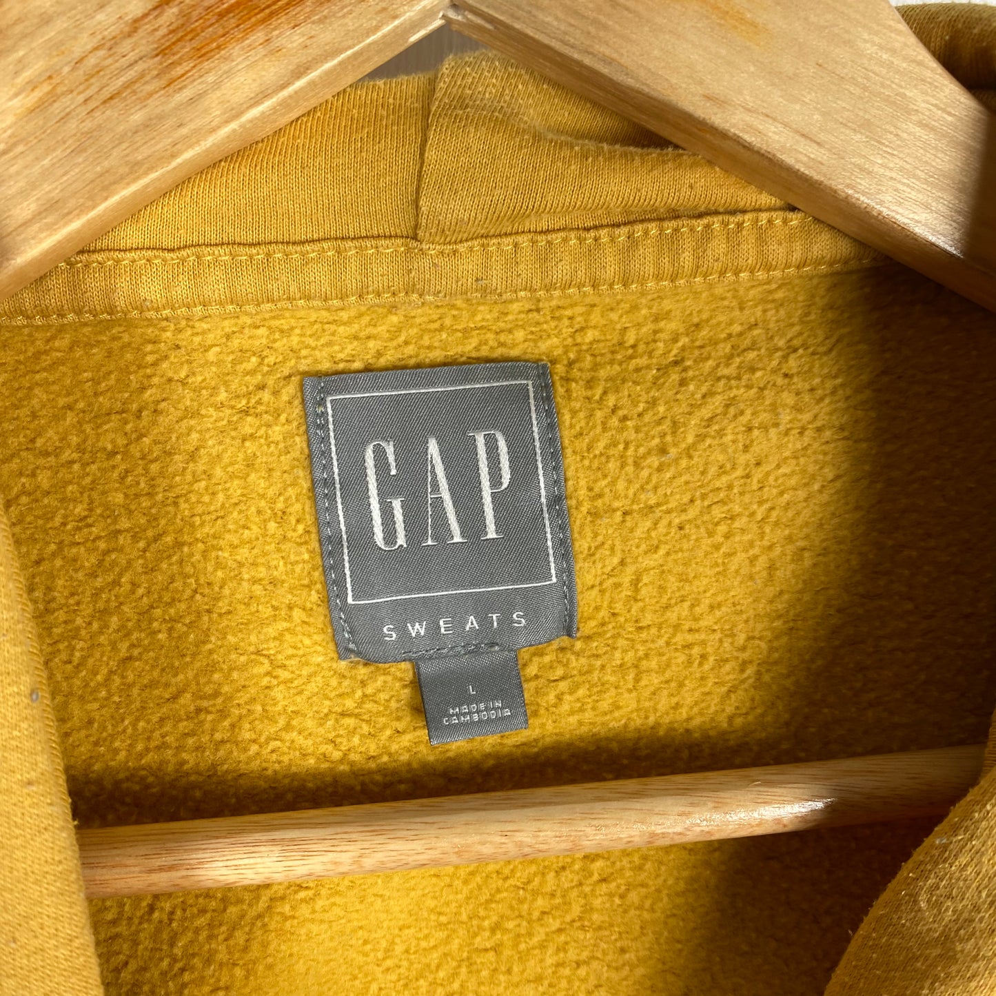 Gap yellow hoodie small